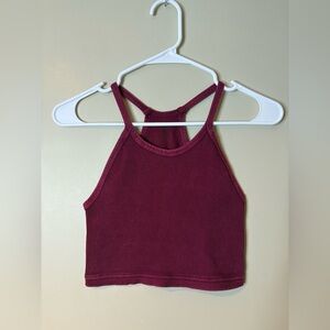 FP Movement by Free People Ribbed Burgundy Sports Bralette